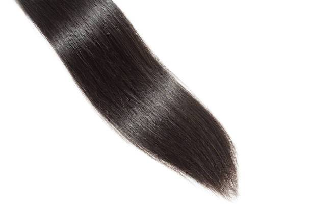 Virgin silky straight human hair black