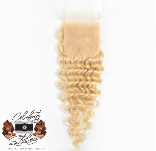 Celebrity Styles 613 Raw Deep Wave 4X4 Hd Lace Closure