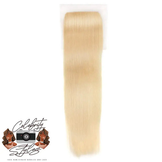 Celebrity Styles 613 Raw Silky Straight Hd 5X5 Lace Closure 14